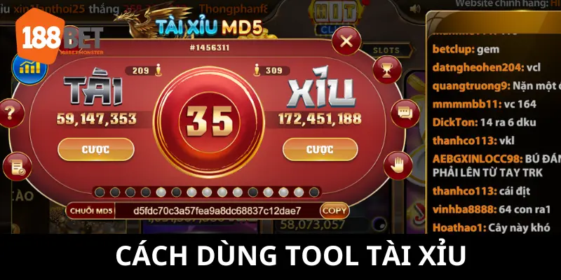 Cách dùng tool tài xỉu rất đơn giản